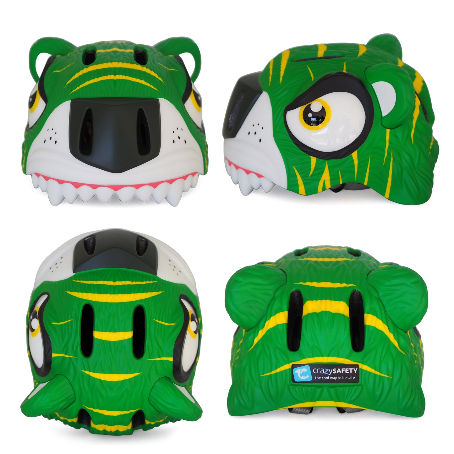 Green Tiger Kids Helmet