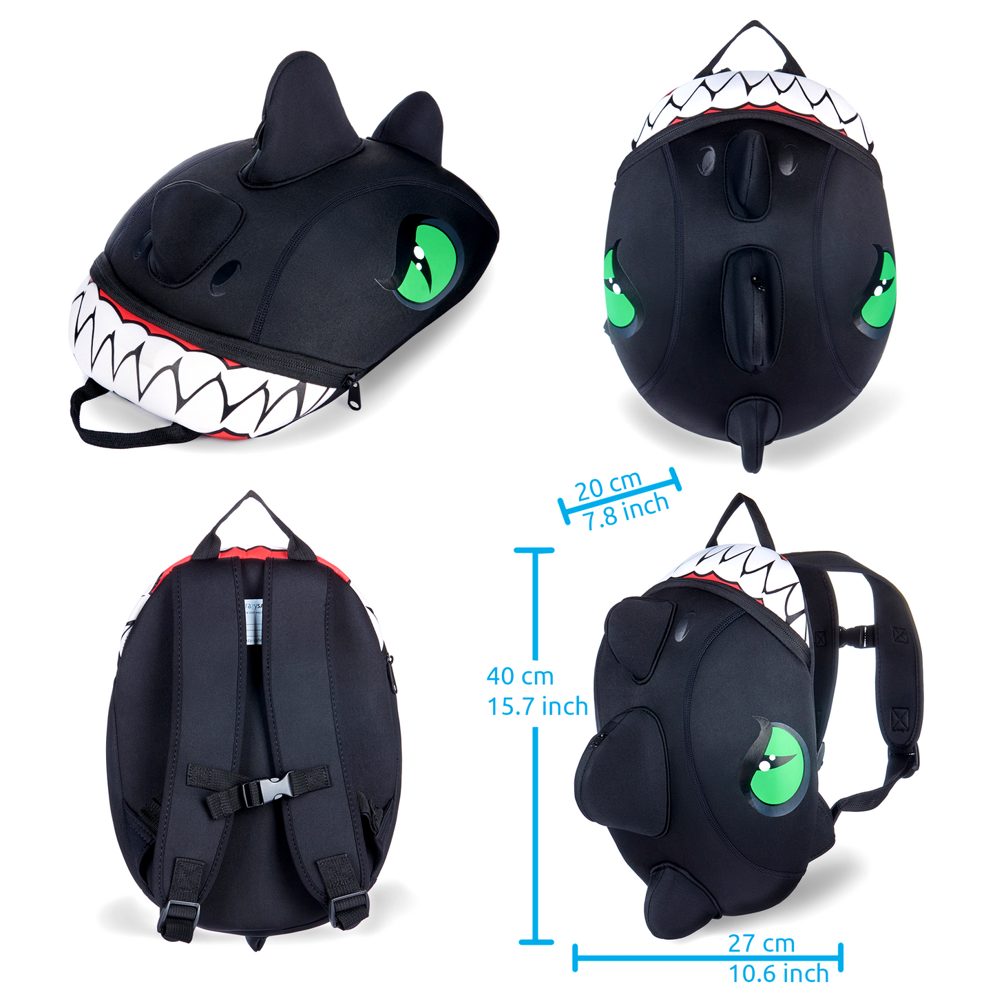 Black Dragon Kids Backpack