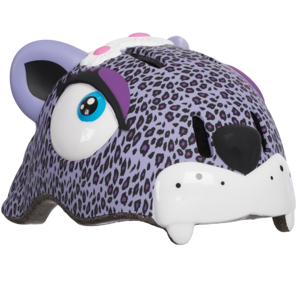 Purple Leopard Kids Helmet
