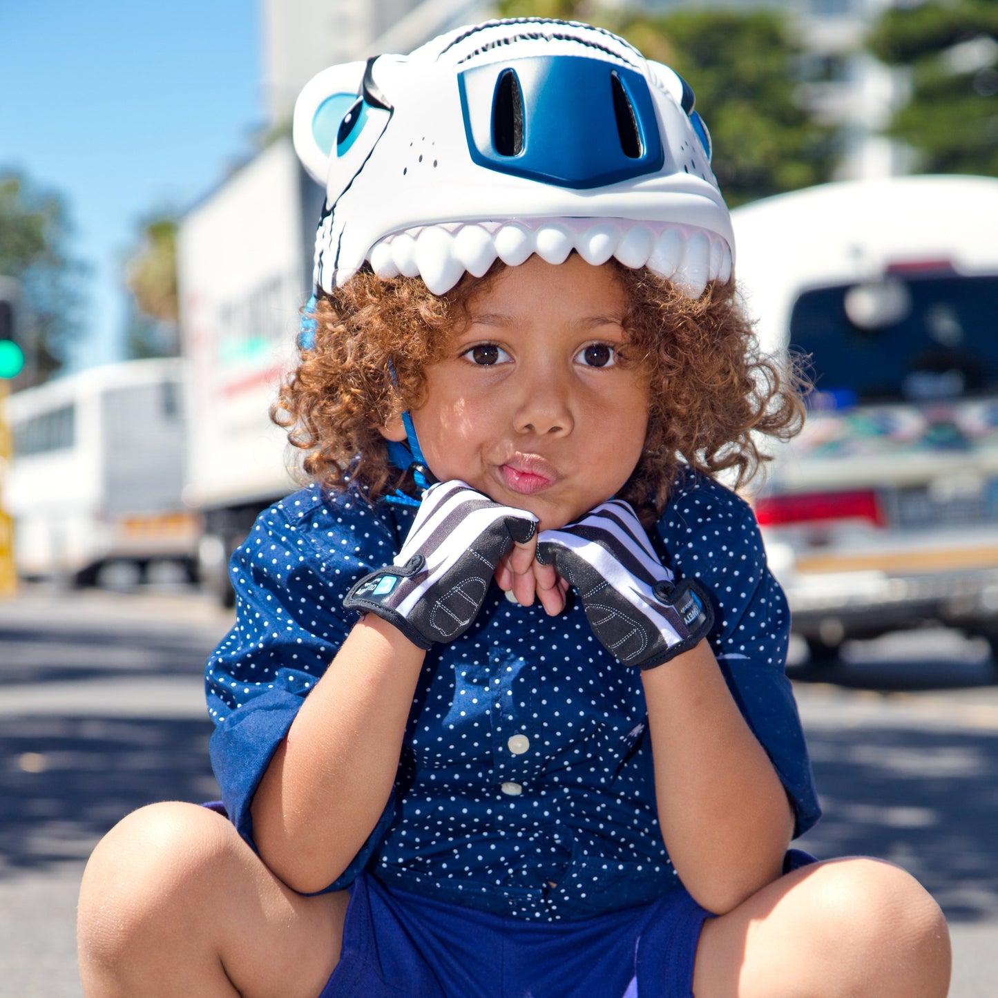 White Tiger Kids Helmet