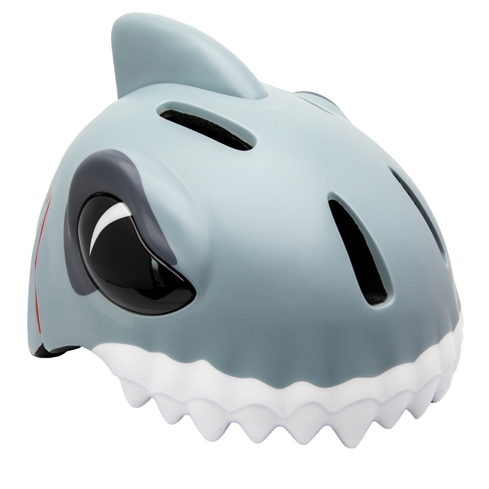 Grey Shark Kids Helmet