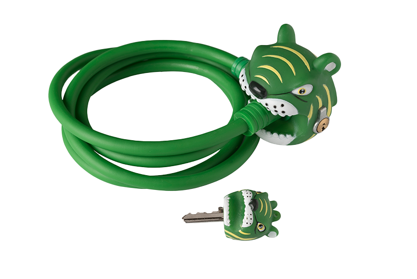 Bike Lock Green Tiger